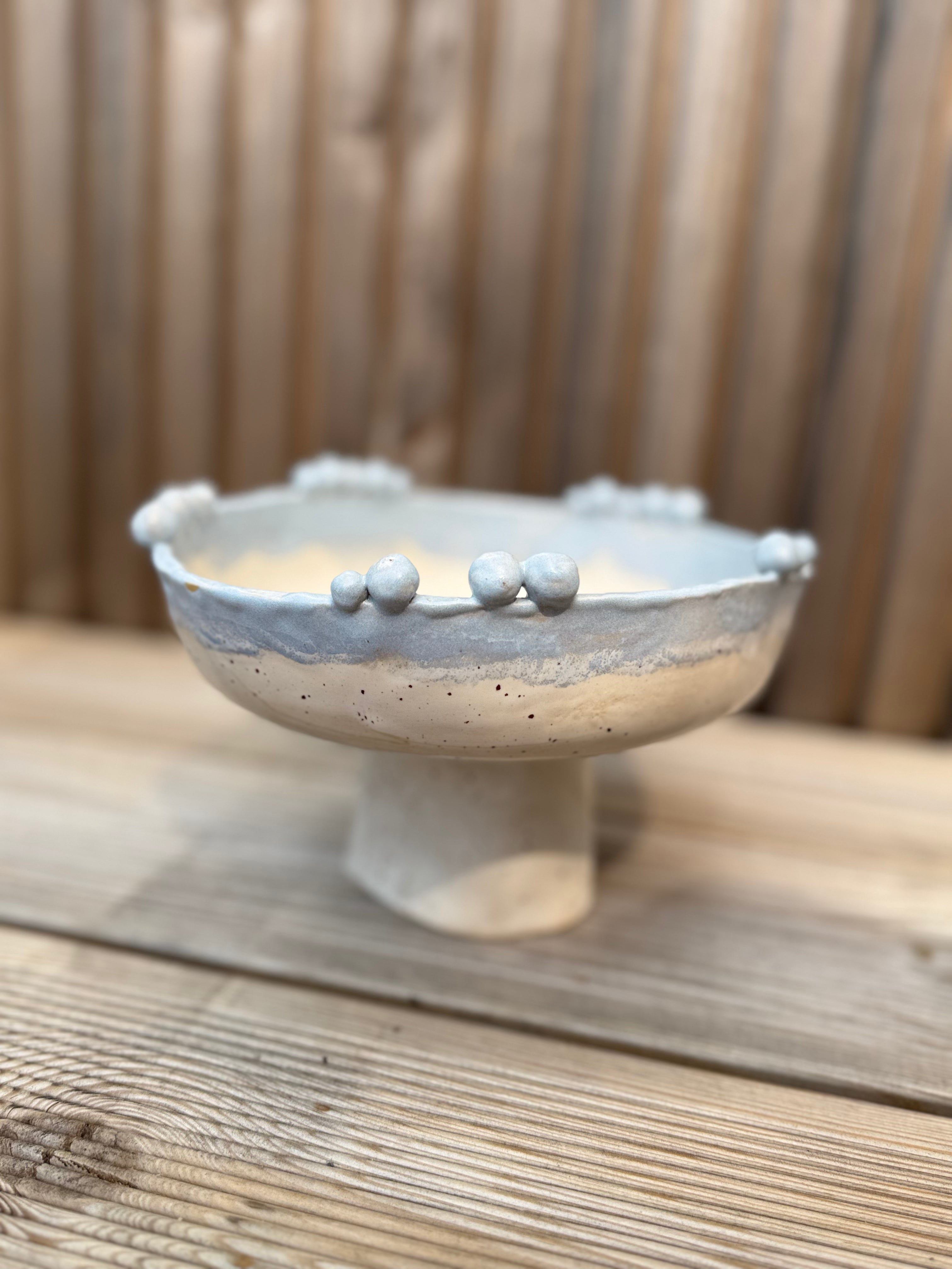 Vaisinė ant kojelės „Jūros pakrantė“ | Ø ~22 cm