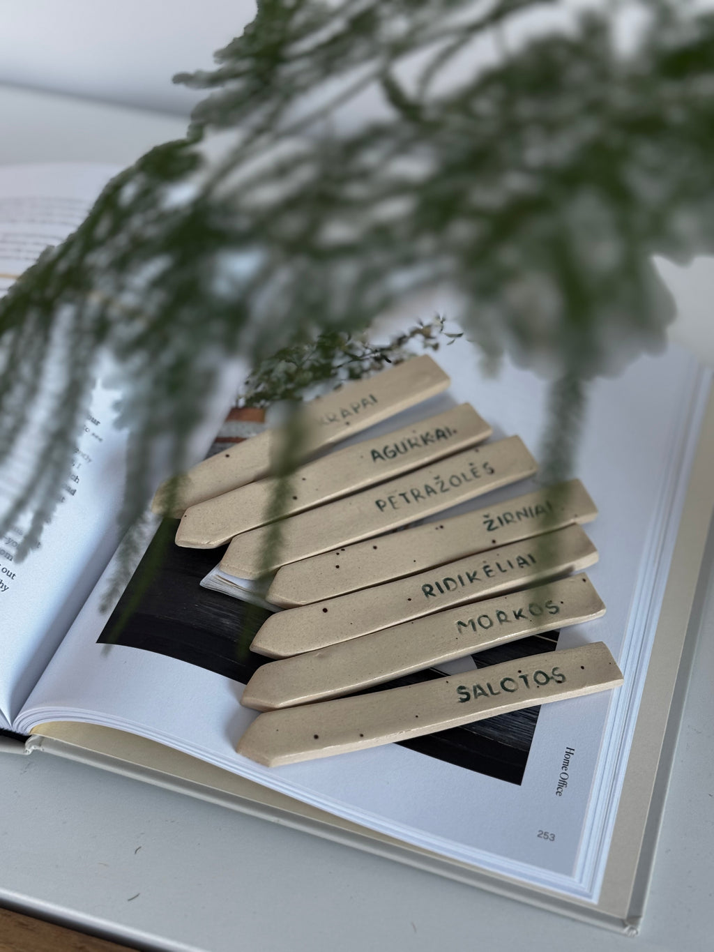 Keraminiai augalų žymekliai