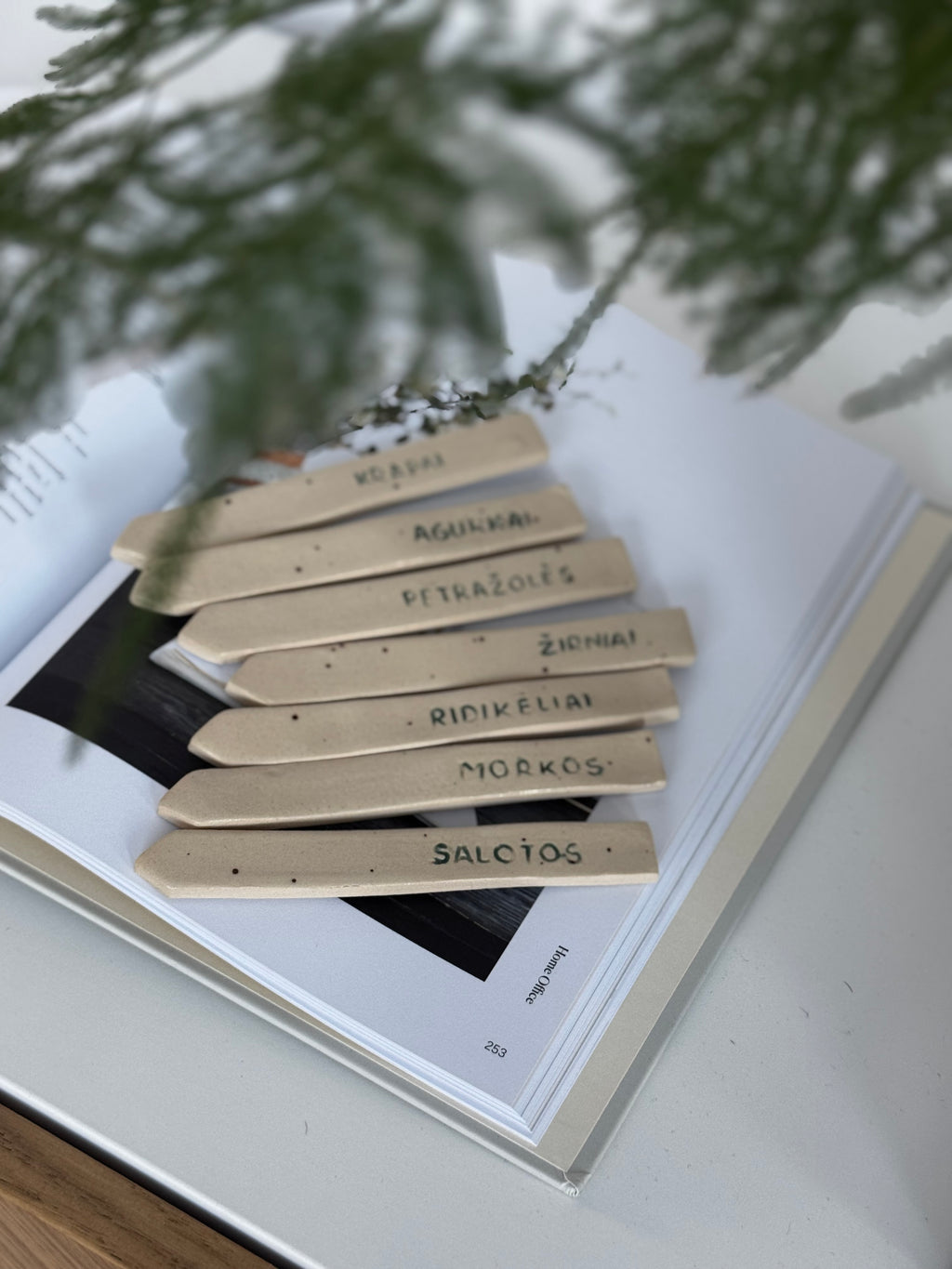 Keraminiai augalų žymekliai