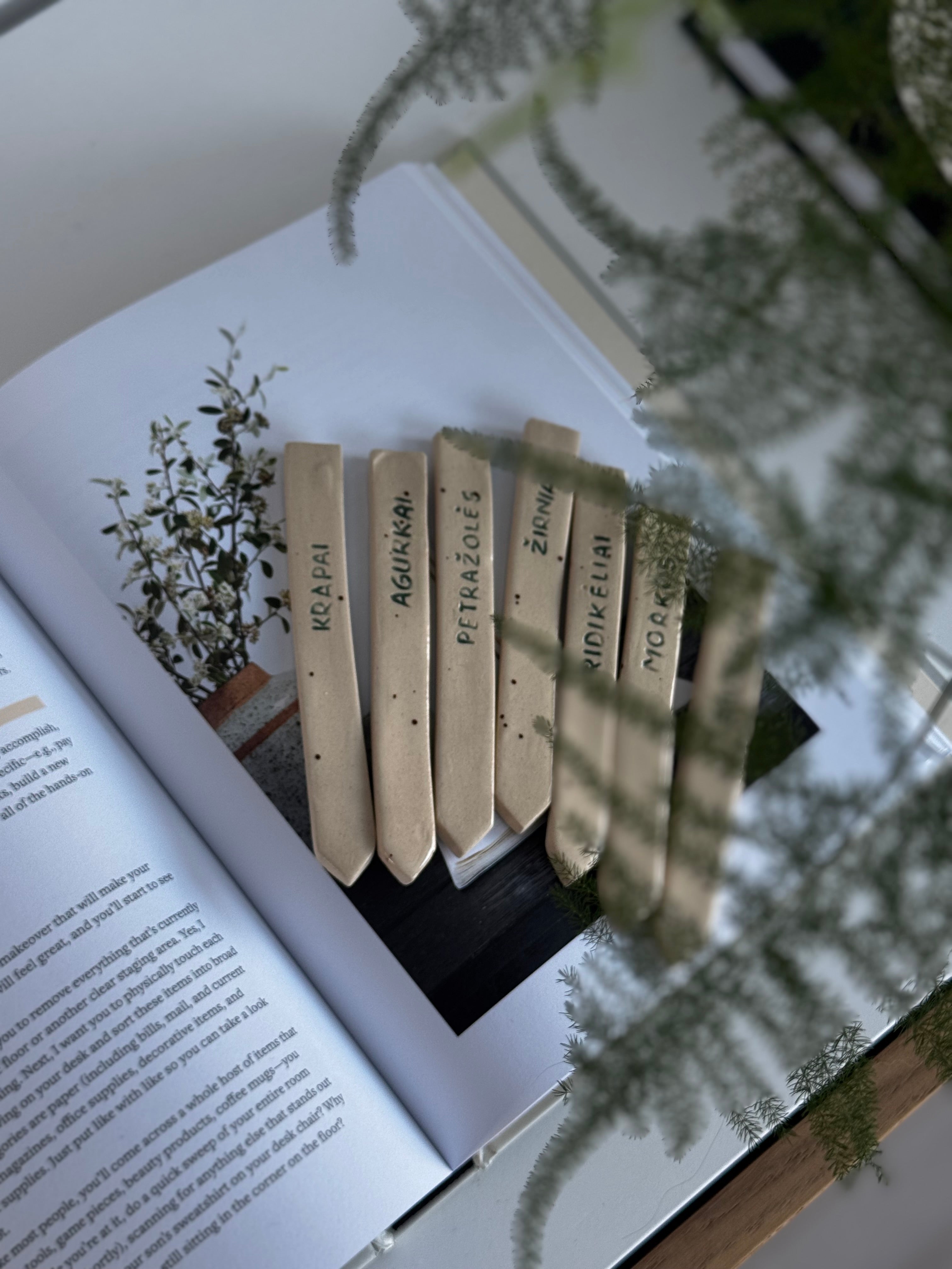 Keraminiai augalų žymekliai