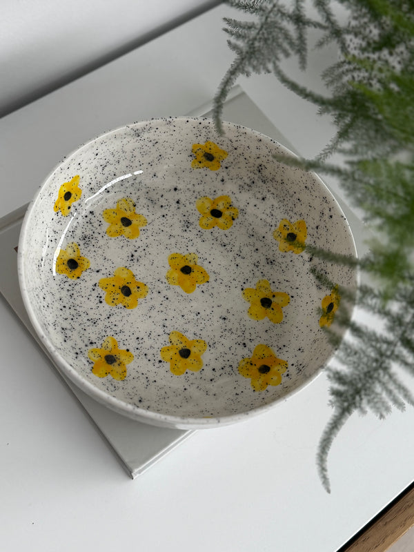 Keraminis dubuo - lėkštė "Gėlytės"